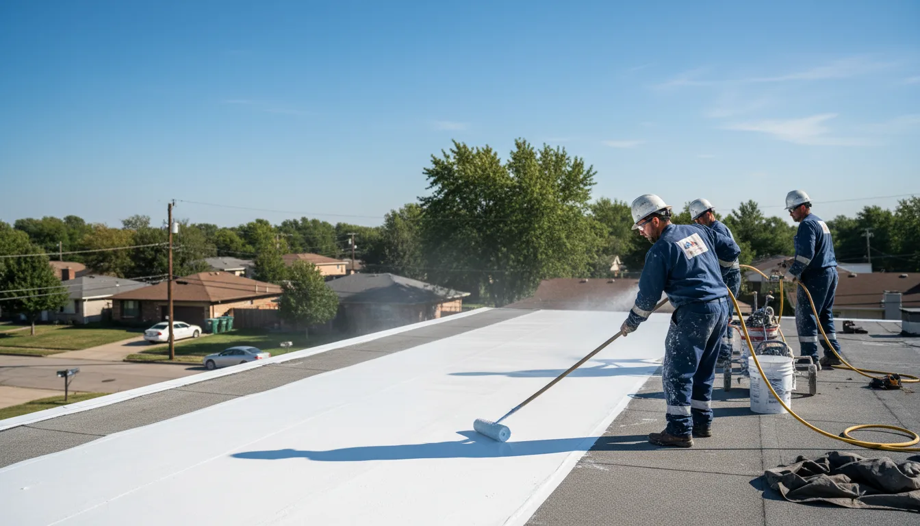 Commercial roof coating in Glenshaw, PA near me